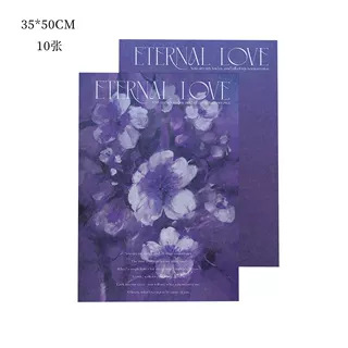 Cuatro colores cordier atmósfera de pintura al óleo de estilo de papel embalaje de flores diy materiales de embalaje de flores artísticas hechas a mano