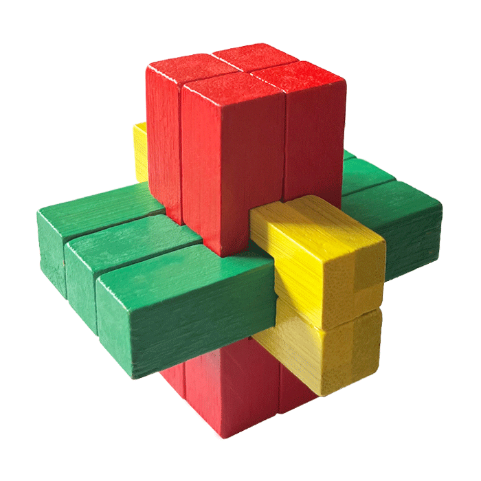 Cerradura de Kongming de juguete de madera para niños Cerradura de Kongming Cerradura de Luban Juego completo de embutir clásica de juguete de madera Cerradura de Kongming