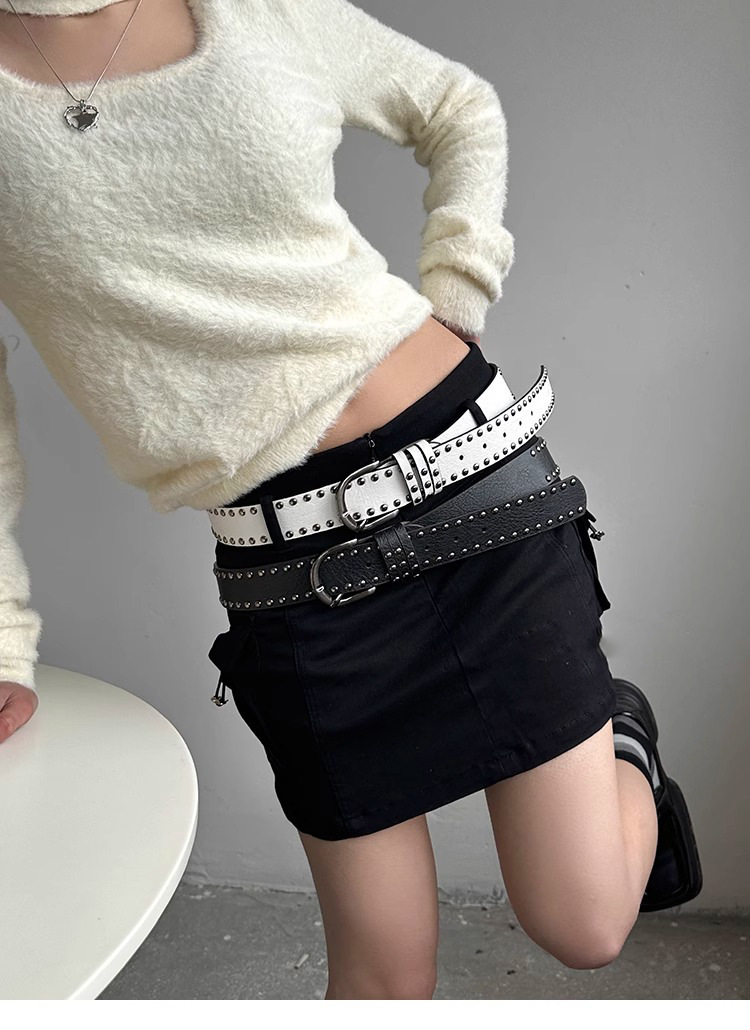 100g Weight Belt Classification 1 Piece Quantity Holiday, Street Occasion Pu Leather, Alloy Material Solid Color Pattern All Seasons Season Women's Gender Simple Style, Streetwear Style Simple Style Streetwear Solid Color Pu Leather Alloy Women's Leather Belts 10