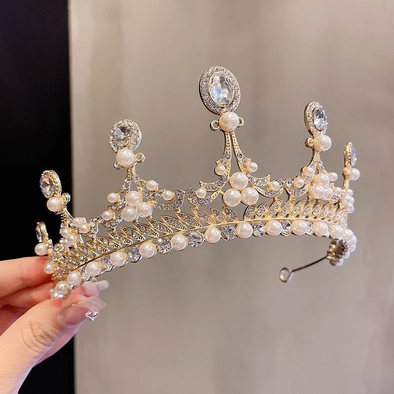 Pein de cabello princesa para niños niñas tocadillos de cabello de diamante para bebés de alto nivel pein de cabello para niñas corona de cumpleaños