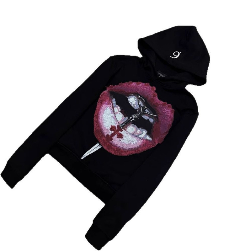Men's Clothing Street Fashion Y2k Europe And The United States Wholesale Personalized Printing Loose Sweater Long Sleeved Pullover Hoodie_viptrois.com