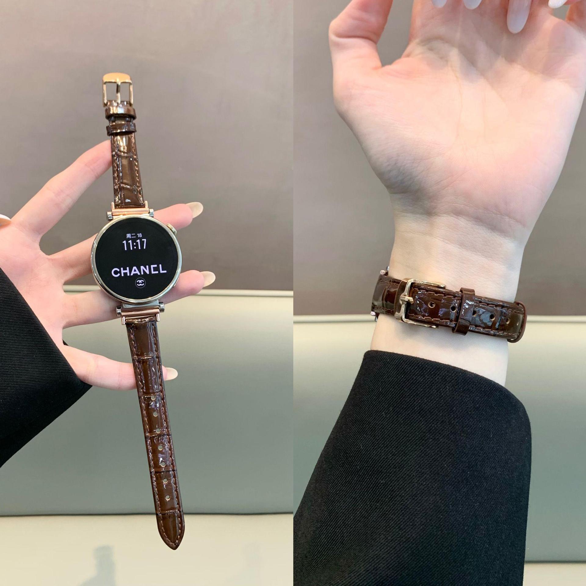 Ankora Red Suitable for Aigo Patriot Gt8 Watch Bamboo Pattern New G20 Version Watch Strap V8 Classy 22mm