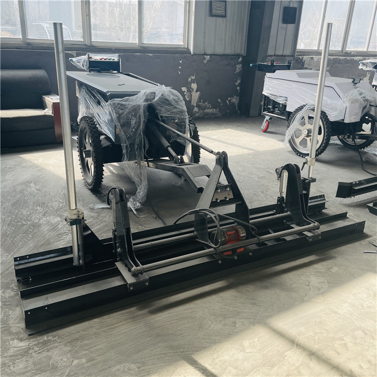 车间厂房手扶四轮摊铺机 屋建混凝土激光整平机 红外线整平机