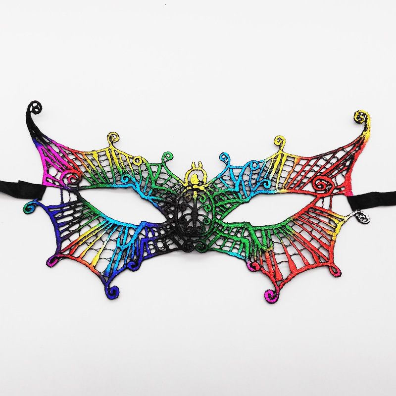 Máscaras de encaje transfronterizas, máscaras de encaje de fiestas de Halloween, máscaras de ojos especiales para carnaval de Halloween