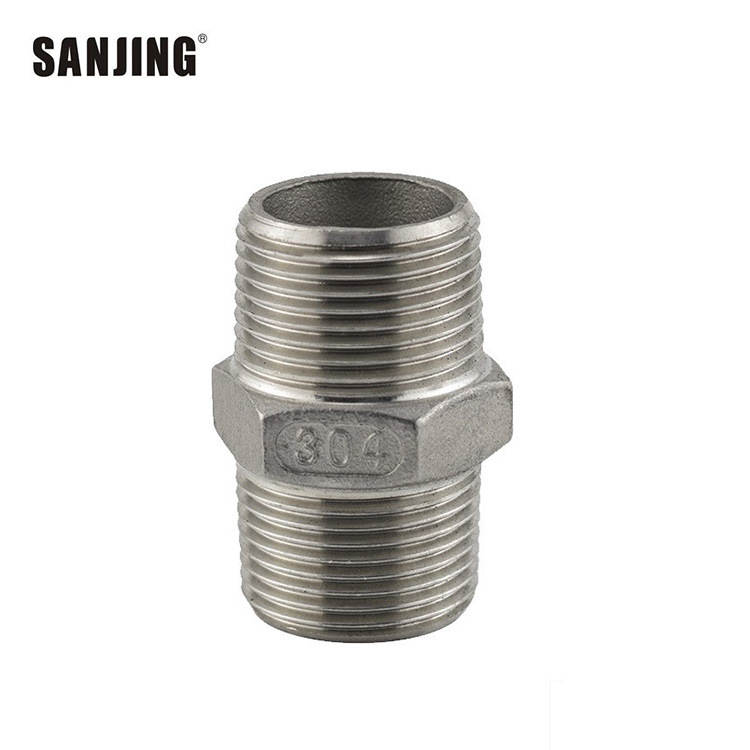 Comercio al por mayor 304 conector de acero inoxidable 4 puntos de alambre recto 6 puntos dientes exteriores directa 1 pulgadas tubo de filtro de dientes dobles rectos