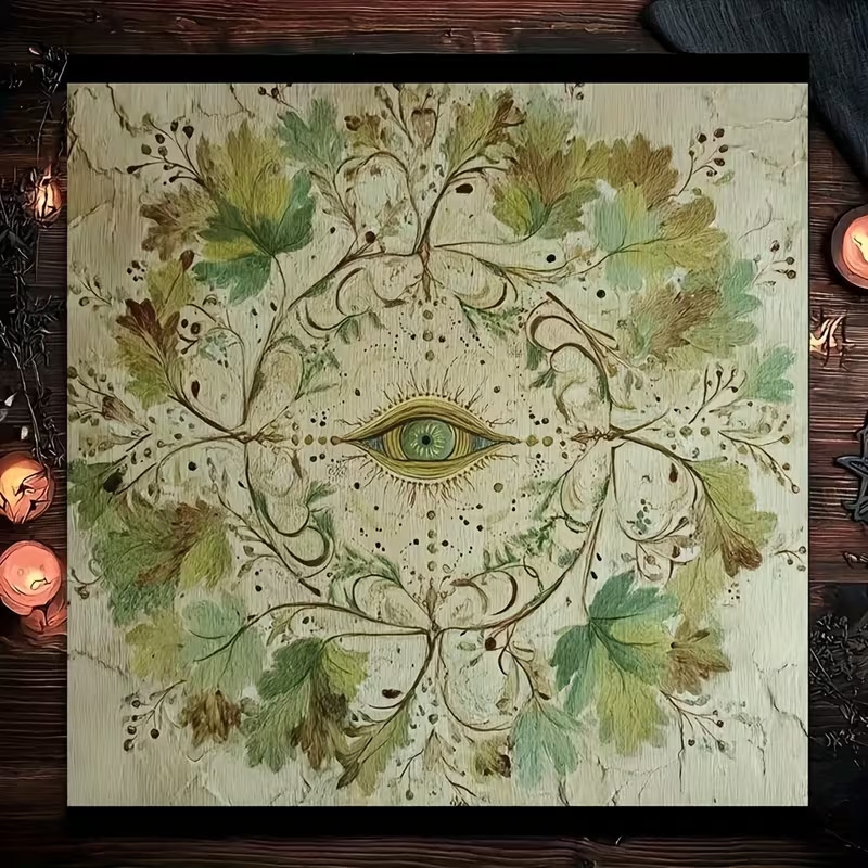 Cross-Border Best-Selling Healing Occult Tarot Table Mat, Diatomaceous Earth Non-Slip Table Mat, Moon Phase Tarot Decorative Table Mat