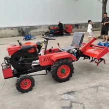 新款农用四轮微耕机四驱拖拉机耕地旋耕机大棚多功能履带式开沟