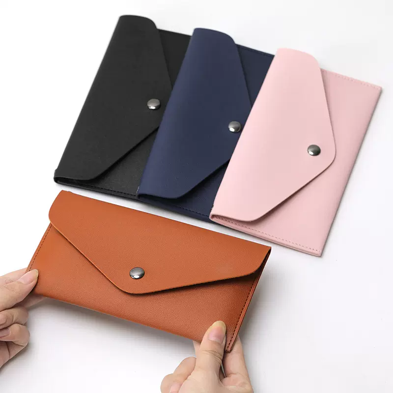 PU手腕款手机包纯色手拿收纳小包钱袋手抓包手机收纳包卡片零钱包