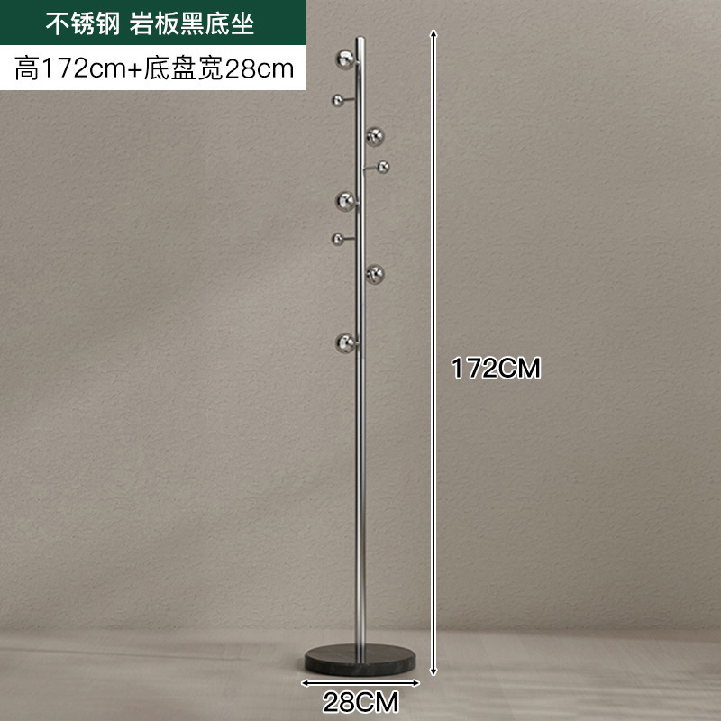 Luz de lujo Acero inoxidable perchero piso dormitorio no ocupa espacio vertical pasillo hogar salón Internet celebridad percha