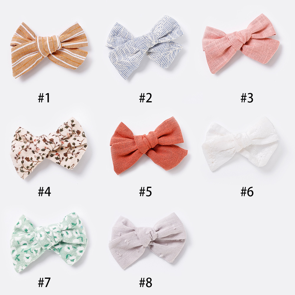 Fermagli per capelli bambini in tessuto per neonate set chic_voghion.com