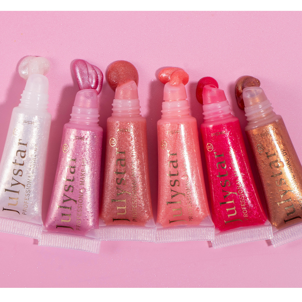 Julystar Moisturizing and Hydrating Pearlescent Lip Gloss Long-lasting Water Repellent Lip Oil Easy to Color Lip Makeup wholesale undefined