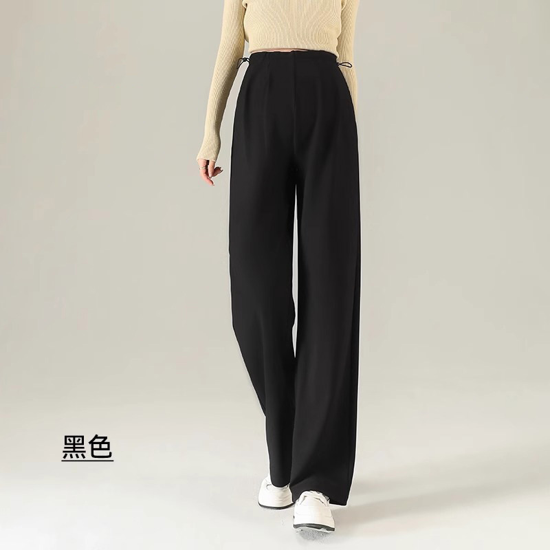 孕妇裤夏季薄款外穿2025新款不勒肚小个子无托腹孕妈阔腿裤孕妇装|undefined