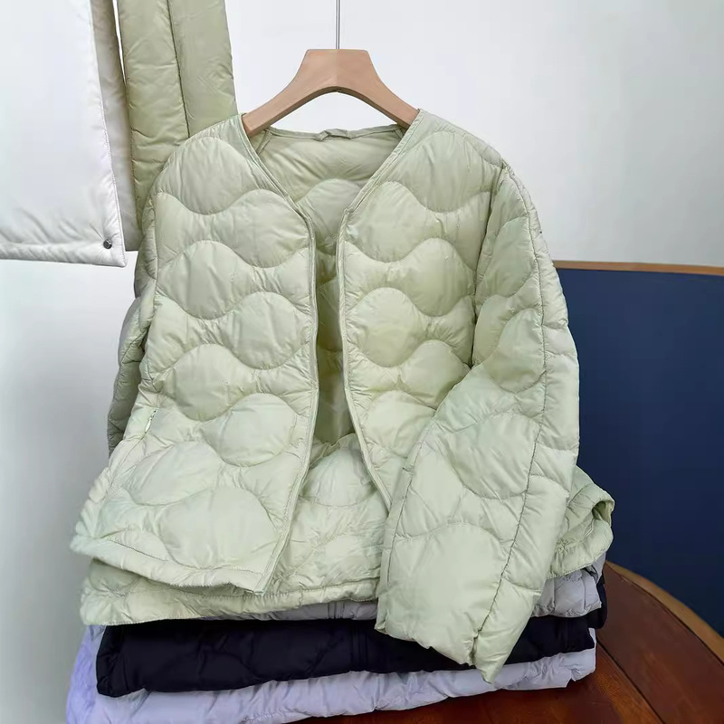 90% Goose down Jacket Women's Lightweight New Scarf Style 2025 Winter White Goose down Pinghu Origin Wholesale Dropshipping 90% Goose down Jacket Women's Lightweight New Scarf Style 2025 Winter White Goose down Pinghu Origin Wholesale Dropshipping