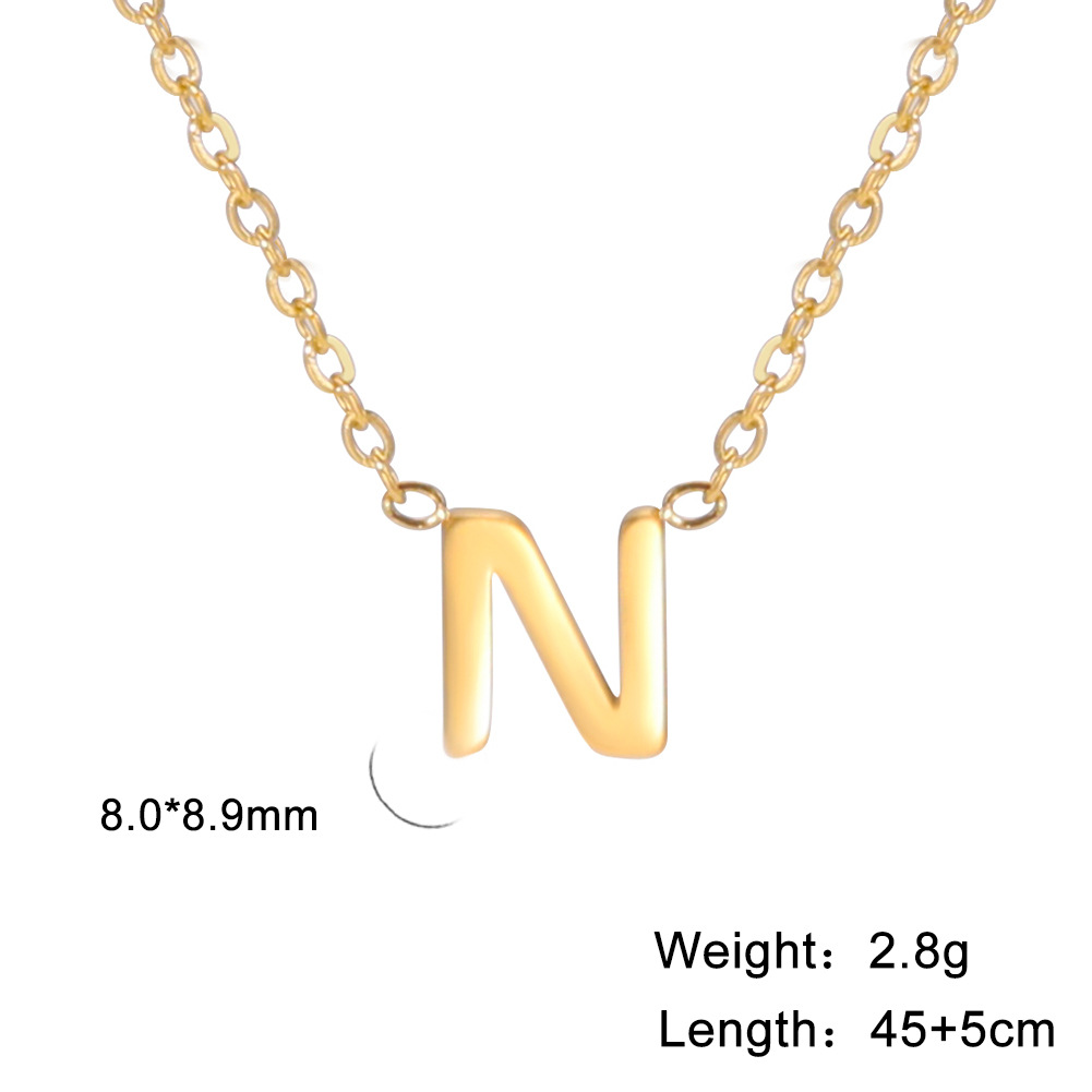 Golden, letter N