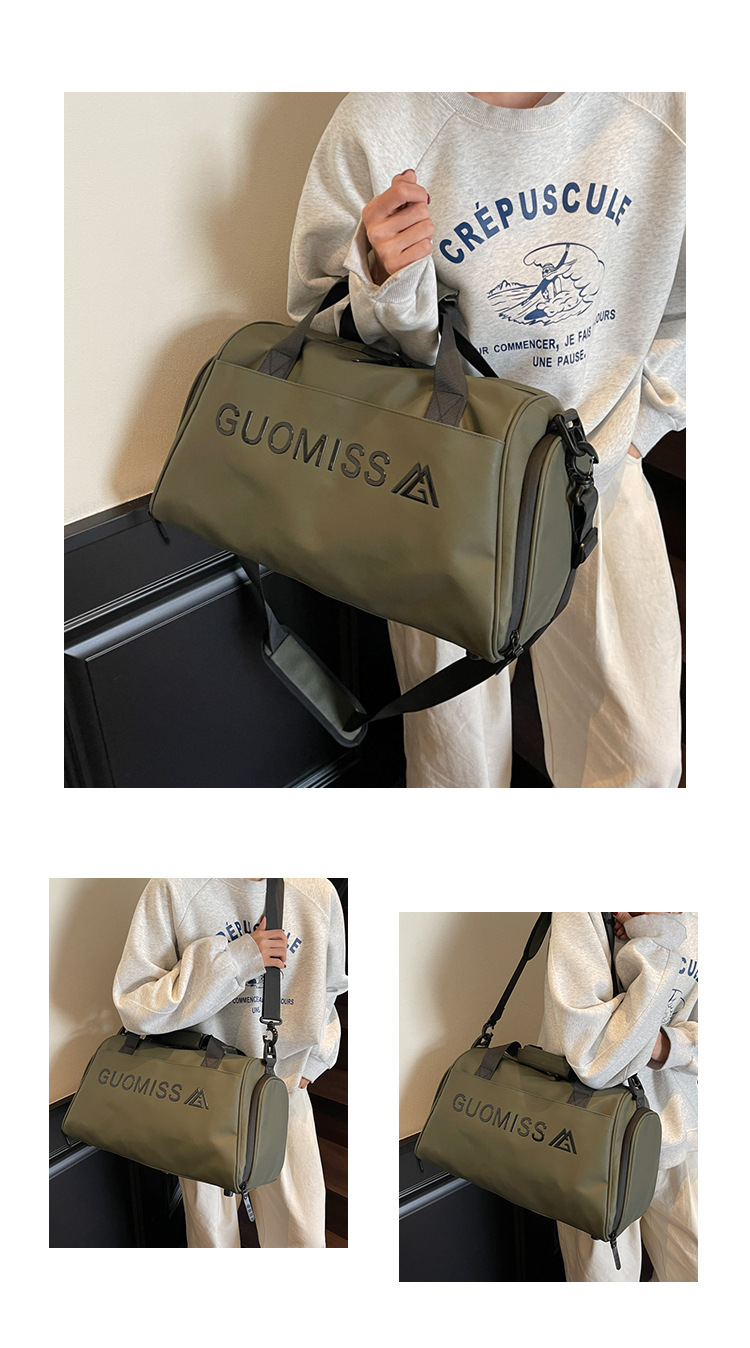 Hochwertige, multifunktionale Reise-Sporttasche für Herren mit großem Fassungsvermögen und separater Aufbewahrungsmöglichkeit für trockene und nasse Gegenstände._voghion.com