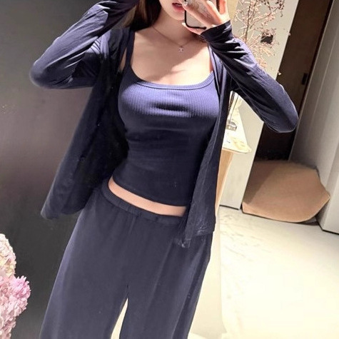 2025白女领域 低调穿出身材修身吊带/舒适天花板面膜神裤休闲套装|undefined