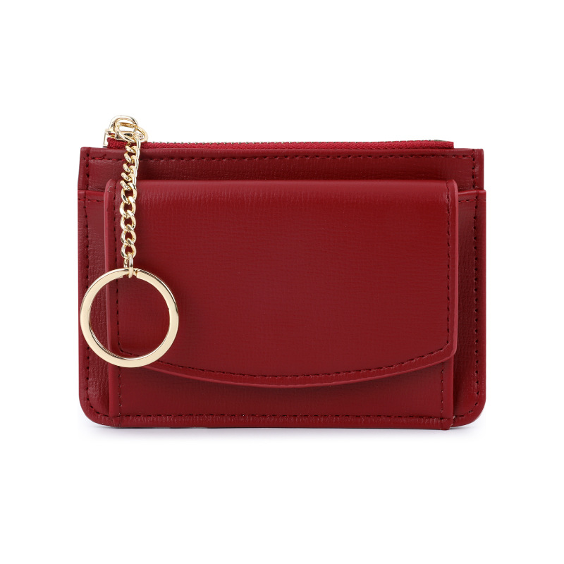 Telian nuevo portatarjetas transfronterizo titular de la tarjeta estudiante comida tarjeta cubierta protectora multi-Tarjeta llavero monedero de la moneda de las mujeres