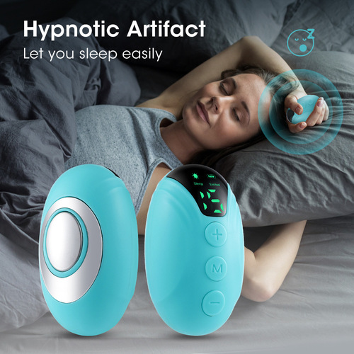 Rechargeable handheld soothing device EMS micro-current soothing and decompressing sleep aid 15-speed handheld sleep device with screen display