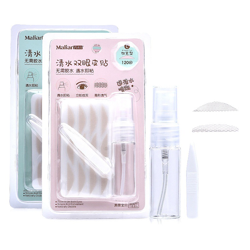 Marion Clear Water Double Eyelid Sticker 8384 Delivery Spray Bottle Instant Mesh Invisible Glue-Free Lace Beauty Sticker