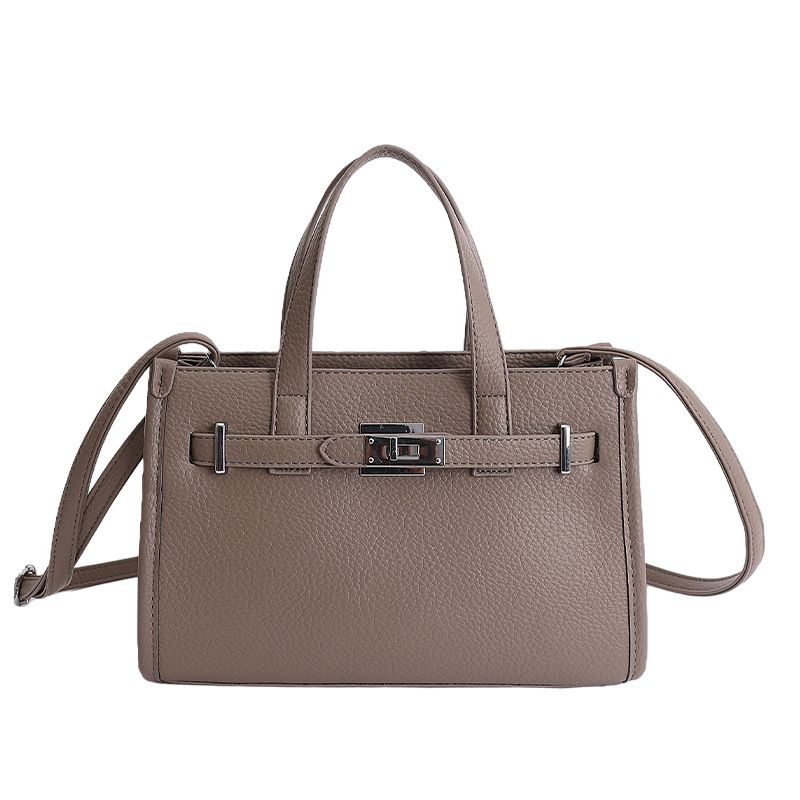 Bolso para mujeres 2026 venta transfronteriza caliente nuevo lichi estampado bolso de mano alta textura lujosa mochila de hombro