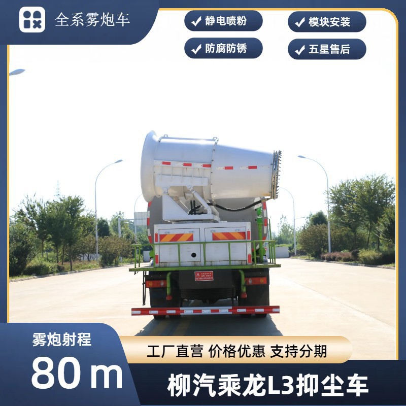 Liuchenglong Multifunctional Dust Suppression Vehicle 80m Fog Cannon Vehicle Price 12-Ton Spray Vehicle Manufacturer Supports Installment Payment