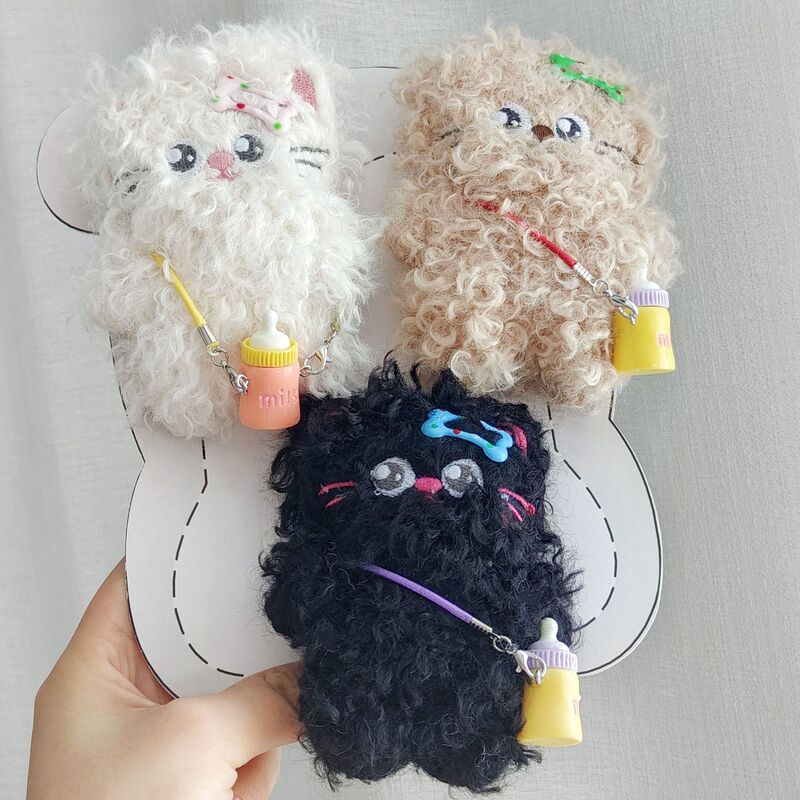 Original Cartoon Teddy Curly Cat Doll Pendant Girl Plush Bottle DIY Accessories Kitten Bag Accessories Original Cartoon Teddy Curly Cat Doll Pendant Girl Plush Bottle DIY Accessories Kitten Bag Accessories