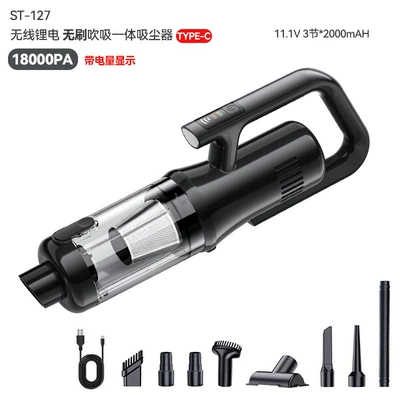 Handheld Small Outdoor Multi-Purpose Blowing and – Tozsoranlar - black-111v-32000mah-brushless-vacuum-cleaner-with-integrated-blowing-and-suction
