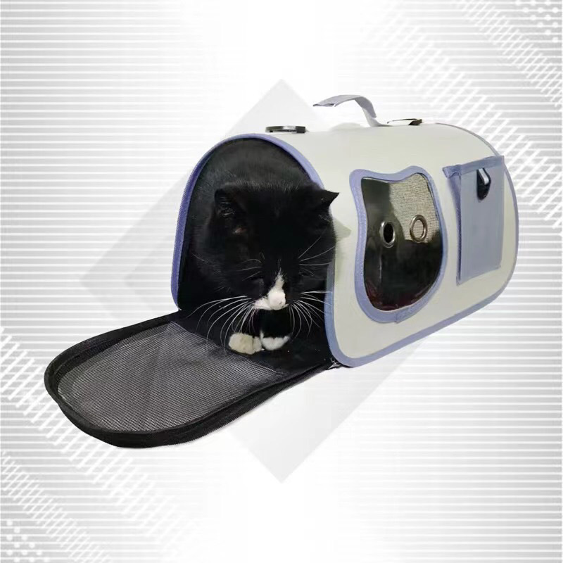 Träger Outdoor Tragbare Tasche Auto Atmungsaktive Große Raum Haustier Rucksack Handheld Crossbody Katze Käfig_voghion.com