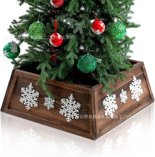 Amazon Wooden Christmas Tree Skirt Base Christmas Tree Scene Layout Props Christmas Crafts Decorative Base