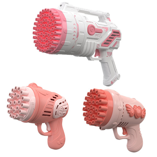 69 holes 32 holes angel bubble machine children's blow bubbles toys handheld Gatling rocket launcher bubble gun wholesale