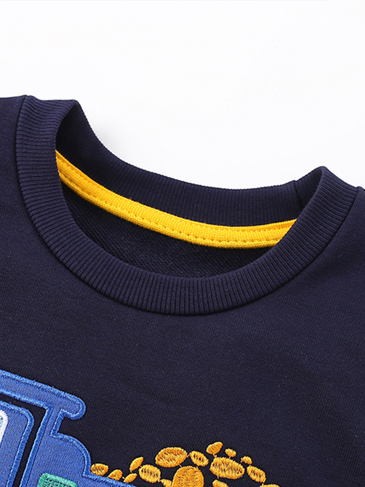 Malwee ropa para niños otoño y invierno nuevo juego de suéter Europa y América niños de cuello redondo de manga larga ropa casual para niños