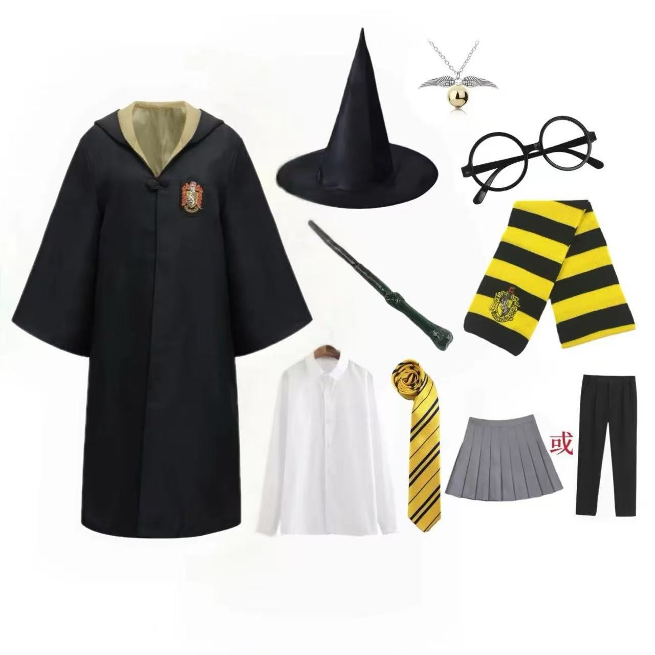 Túnica con Capucha Mágica para Cosplay de Poliéster para Halloween y Espectáculos