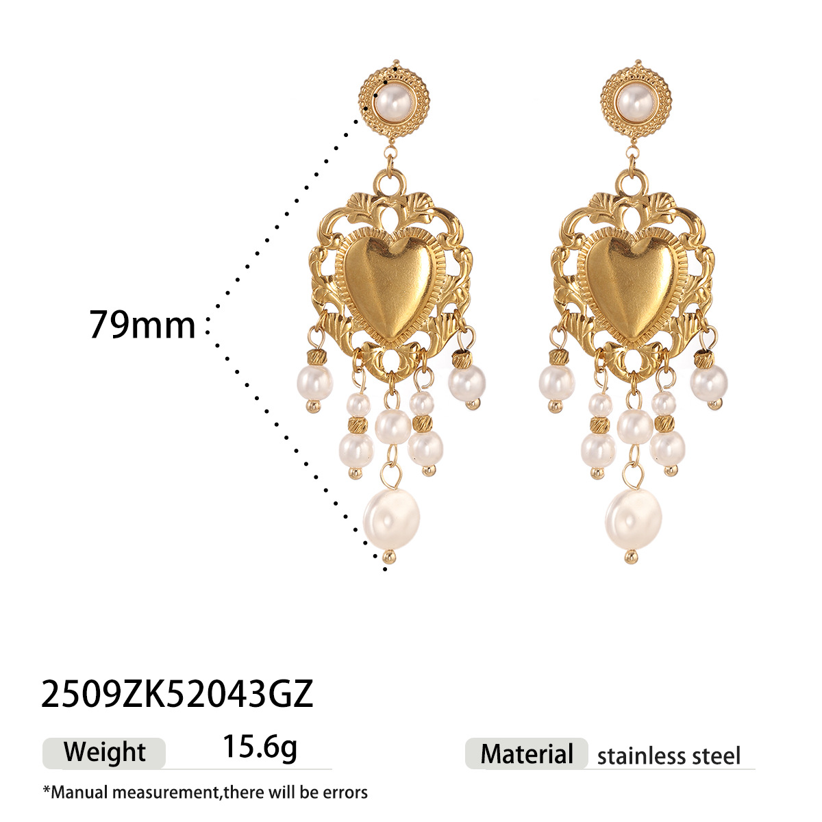 Taina estilo europeo y americano acero inoxidable perla de rosca amor collar pendientes conjunto de joyería de acero titanio para mujeres no desvanecerse transfronterizo