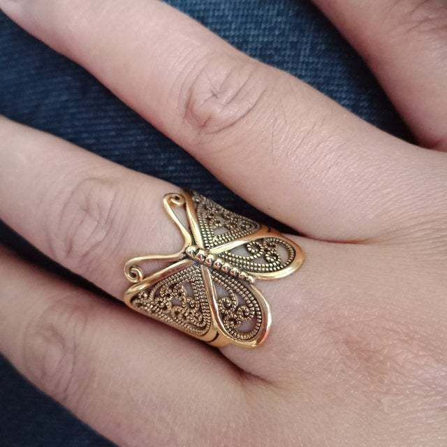 New European And American Alloy Butterfly Adjustable Open Animal Ring, Wholesale From Manufacturer_voghion.com