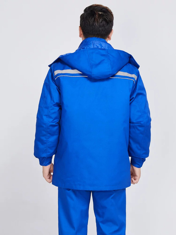 加油站防静电工作服棉服防寒加厚活里活面中石化加气站劳保服棉袄|undefined
