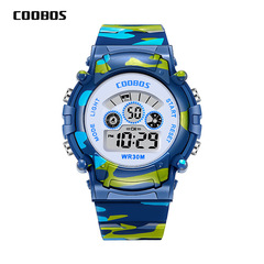 Electronic watch for men, students, children, primary school students, adolescents, boys, adults, colorful night light watch, men's anti-fall watch