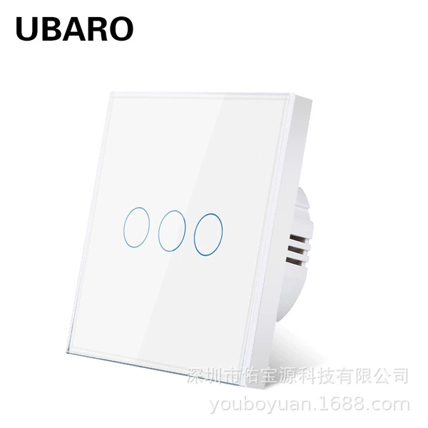 Single circular white three open white background