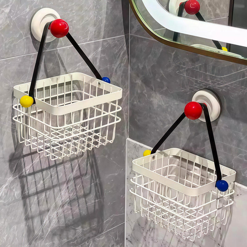 Suction Cup Waste Towel Storage Box Wall-Mounted Bathroom Cotton Towel Hanging Basket Storage Rack Suction Cup Waste Towel Storage Box Wall-Mounted Bathroom Cotton Towel Hanging Basket Storage Rack