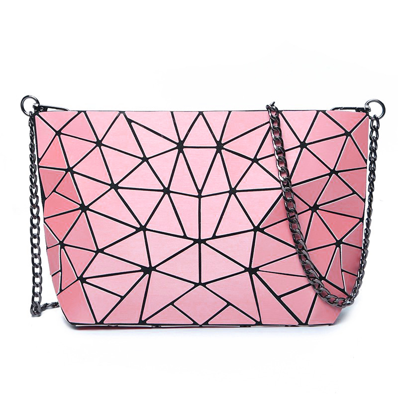 2023 New Matte 5 * 8 Geometric One Shoulder Borsa da donna Versione coreana Fashion Cross Fold Leggero Lingge Borsa piccola_voghion.com