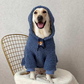 拉布拉多衣服冬狗狗衣服大型犬保暖羊羔毛衣服萨摩耶金毛边牧衣服