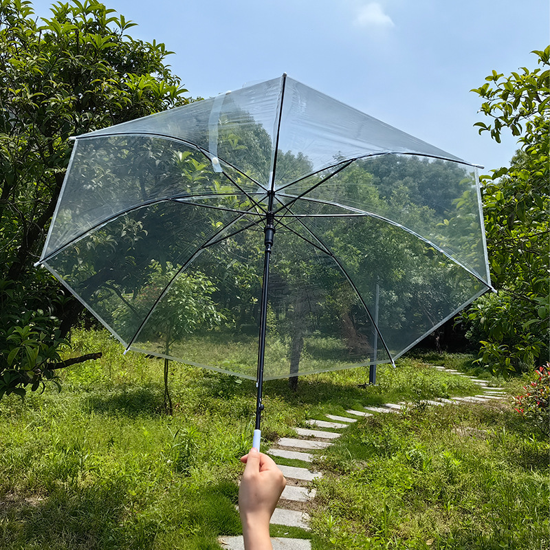 In Stock, Wholesale Transparent Umbrellas, Disposable Umbrellas, Portable Rain Protection for Adults, Transparent Umbrella Factory Direct Supply