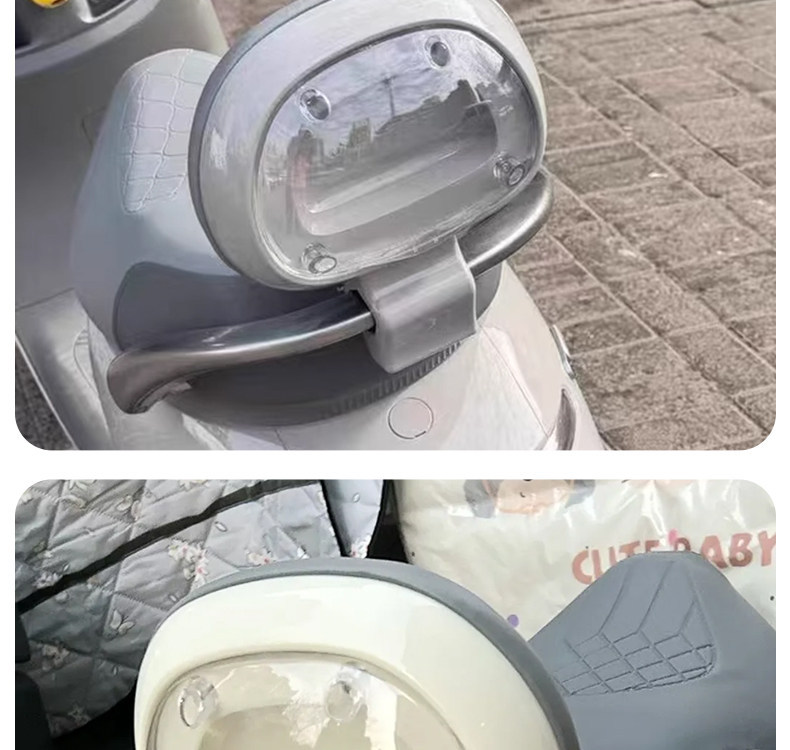 Suitable for Ninebot Q Series Transparent Backrests Q30Q80Q90 Electric Vehicle Rear Seat Modification for Stable and Comfortable Passenger Riding