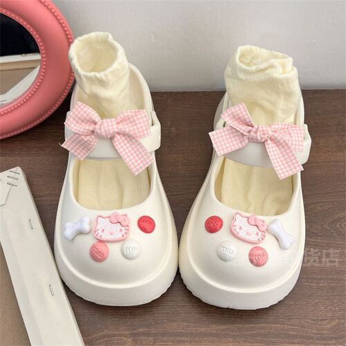  New Arrival Women's Outdoor Trendy Anti-Slip Height-Increasing Thick-Soled Breathable & Adorable Beach Closed-Toe Sandals