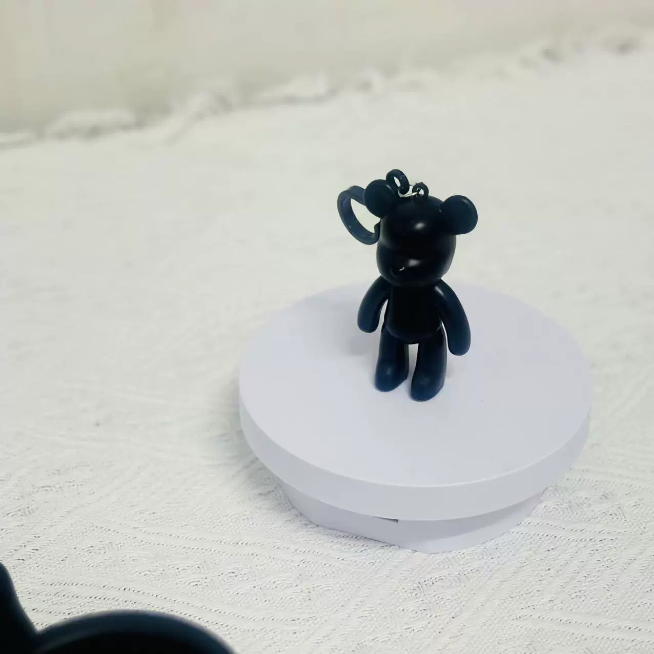 diy流体暴力熊钥匙扣抖音手工网红挂件装饰品流体熊钥匙扣白胚批