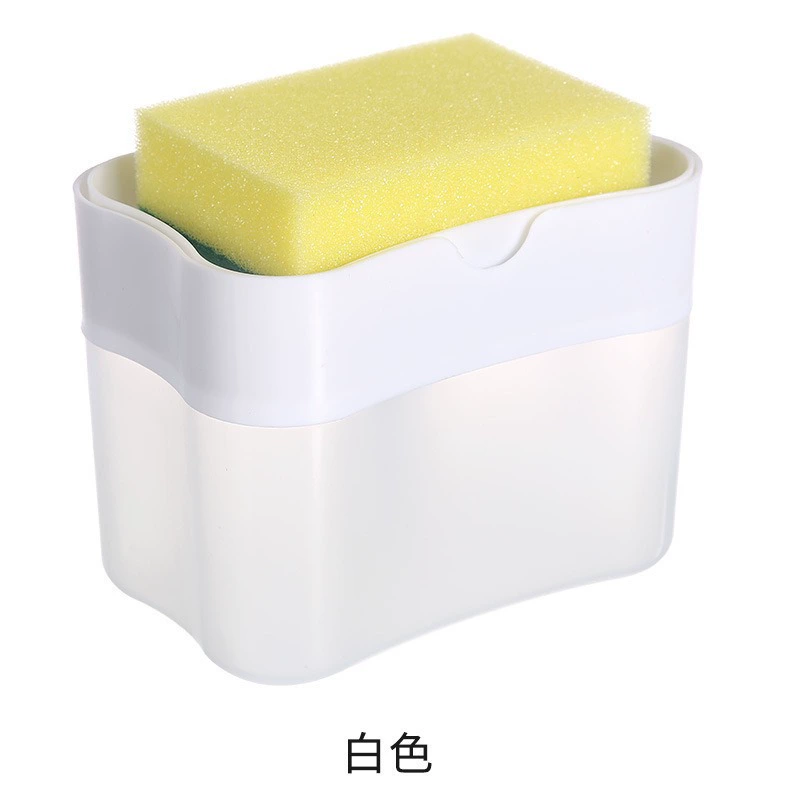 Кроссборс Dishwashing liquid presser box Kitchen sponge cleaning pot brush Add liquid dishwashing magic wipe small soap liquid box