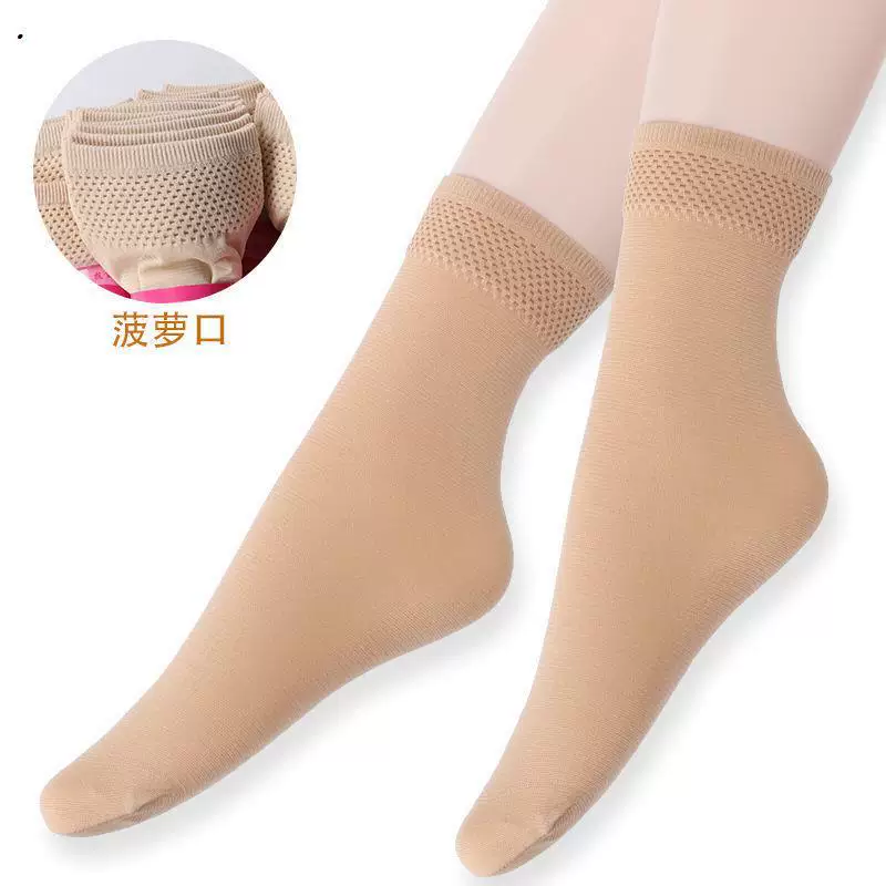 Summer tights, knee socks, increased thickness, mid-length