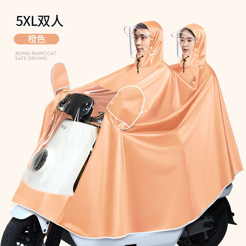 Raincoat motor eléctrico mayorista engrosado alargado raincoat bicicletas batería de adultos raincoat motocicleta doble raincoat
