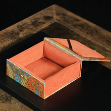 定制宝相花挂盘锦盒茶盘砚台相框收纳盒摆件茶饼首饰挂盘礼品盒