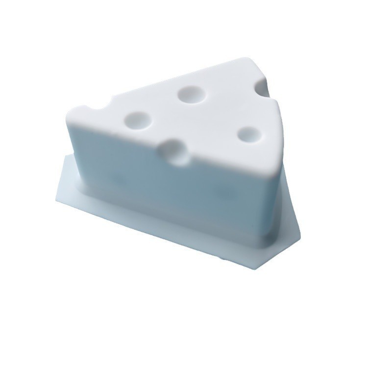 Single three-dimensional cheese mousse cake silicone mold diy soap handmade soap aromatherapy candle grinding tool