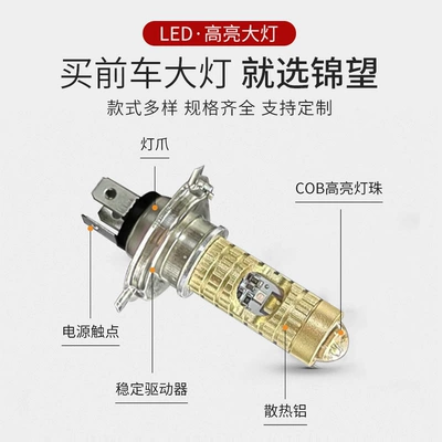Modified Electric Vehicle, Super – Motorcycle headlights, headlights